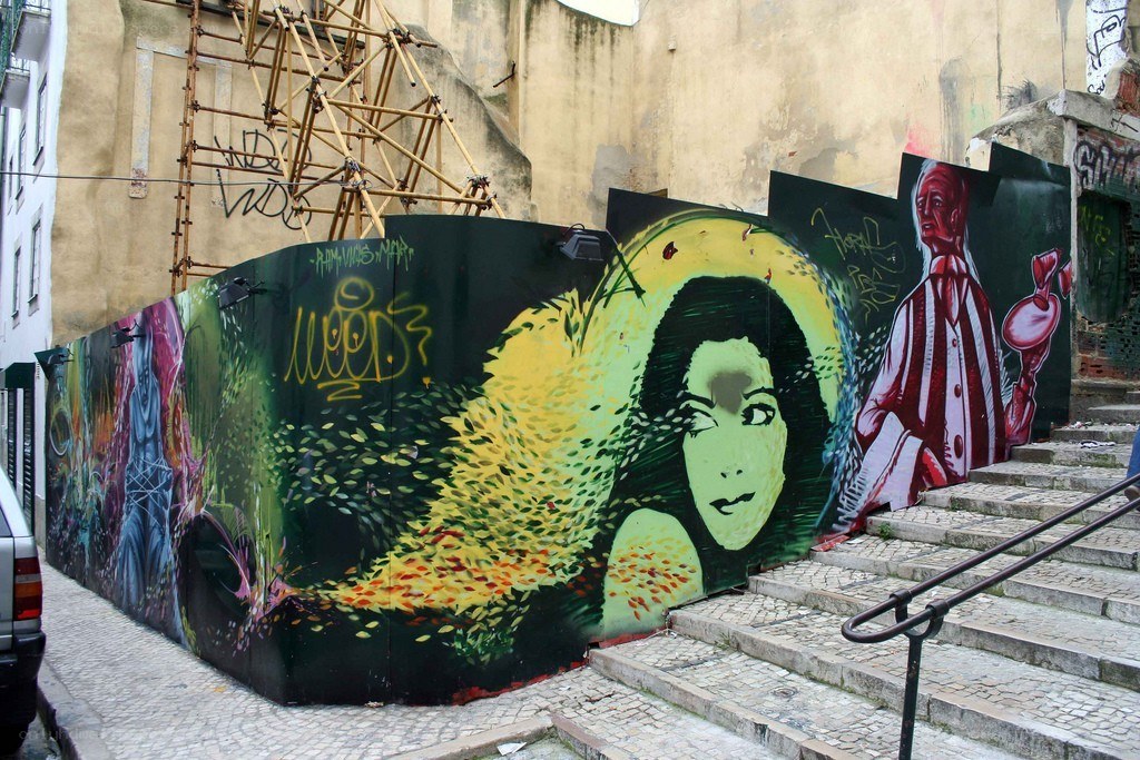 graffiti mural on city wall