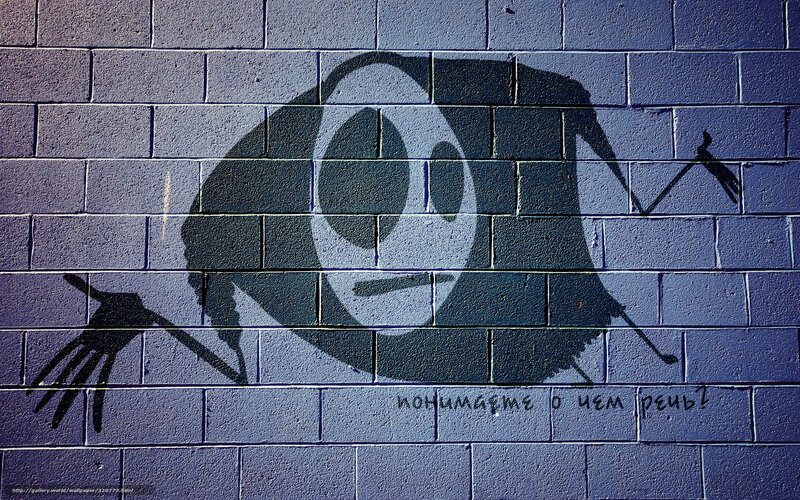 graffiti of a cartoon character