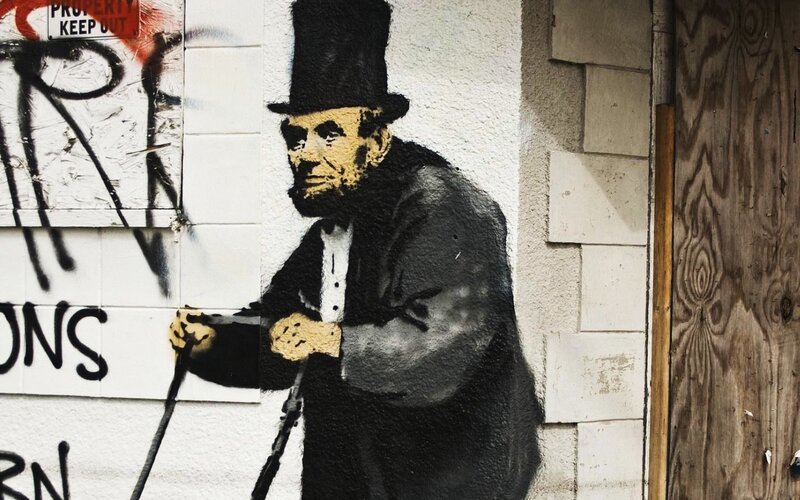 Graffiti of Abraham Lincoln