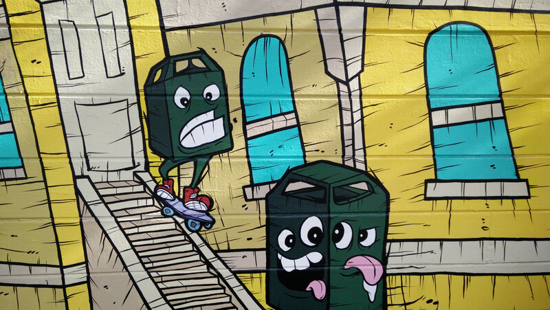 Graffiti of Animated Cans