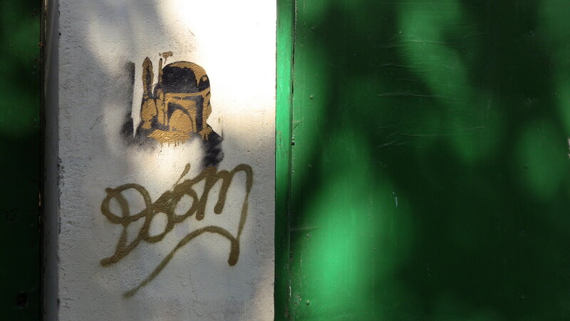 graffiti of boba fett