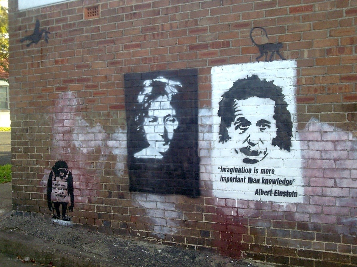 Graffiti of Einstein and Lennon