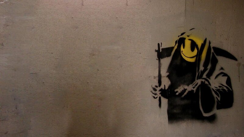 Graffiti of Grim Reaper — Black, Dark