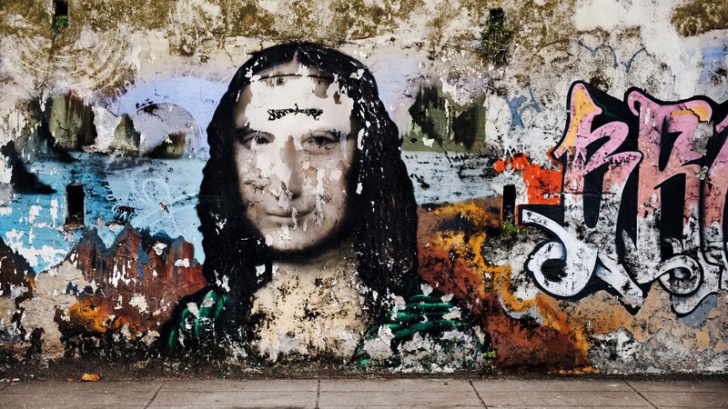 Graffiti of Mona Lisa