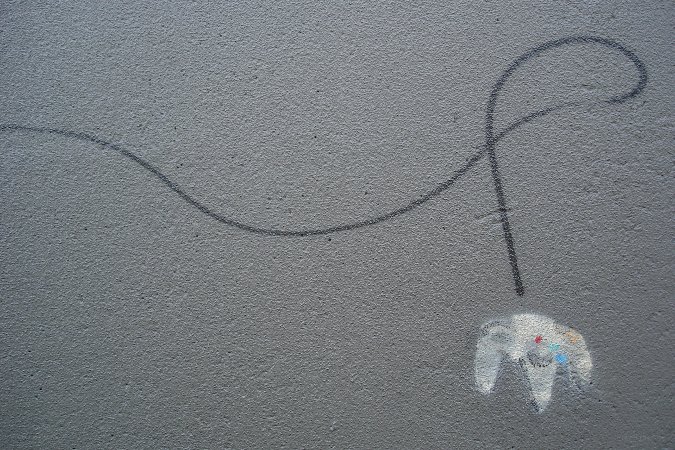 graffiti of nintendo 64 controller