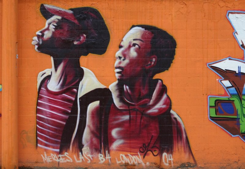 graffiti of two boys