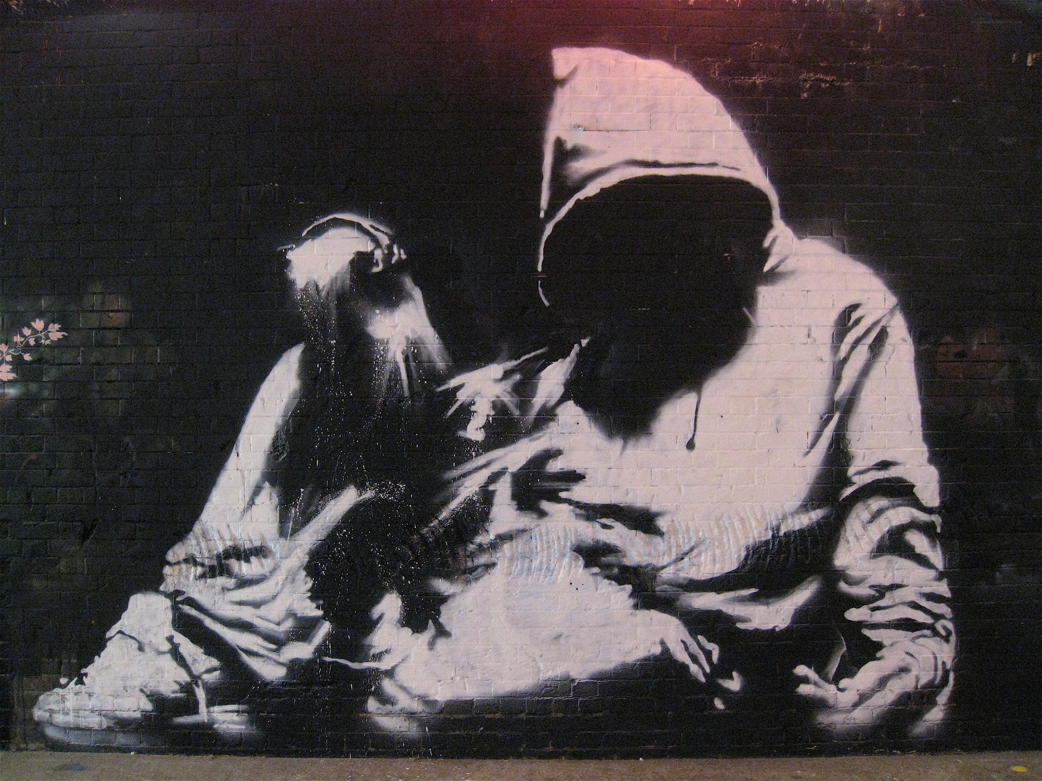 graffiti of two figures