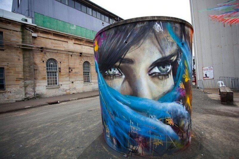 Graffiti on a Barrel