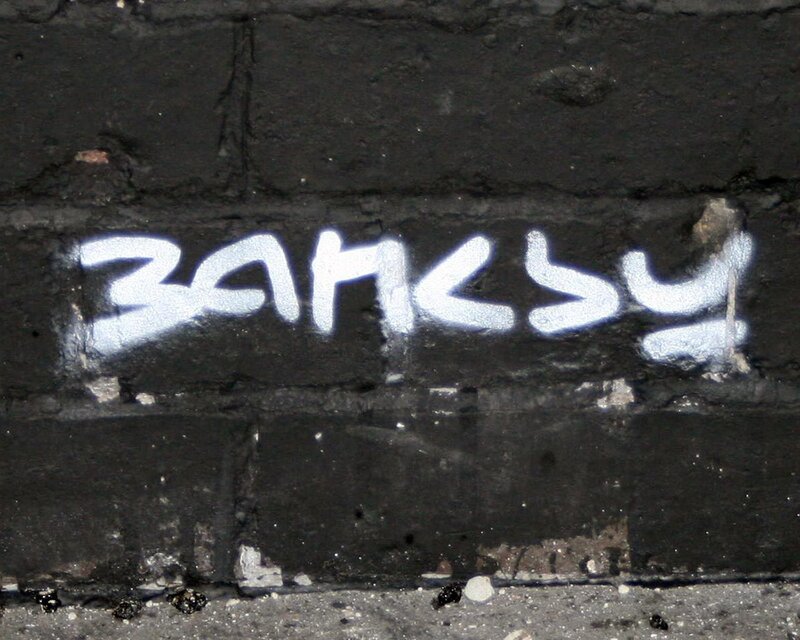graffiti on a brick wall