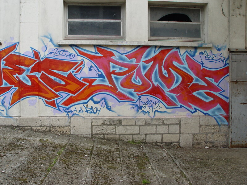 graffiti on a building wall