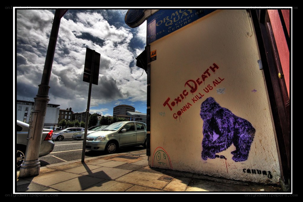 Graffiti on a city street