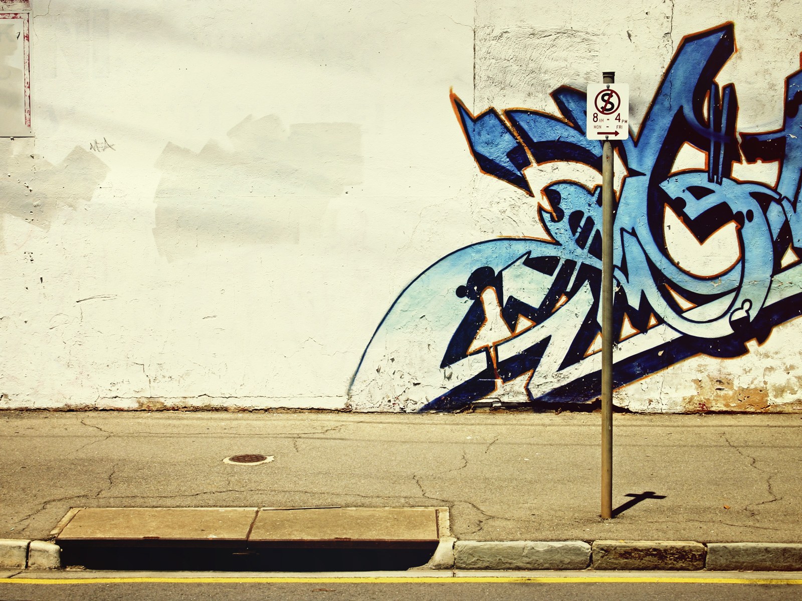 Graffiti on a city wall