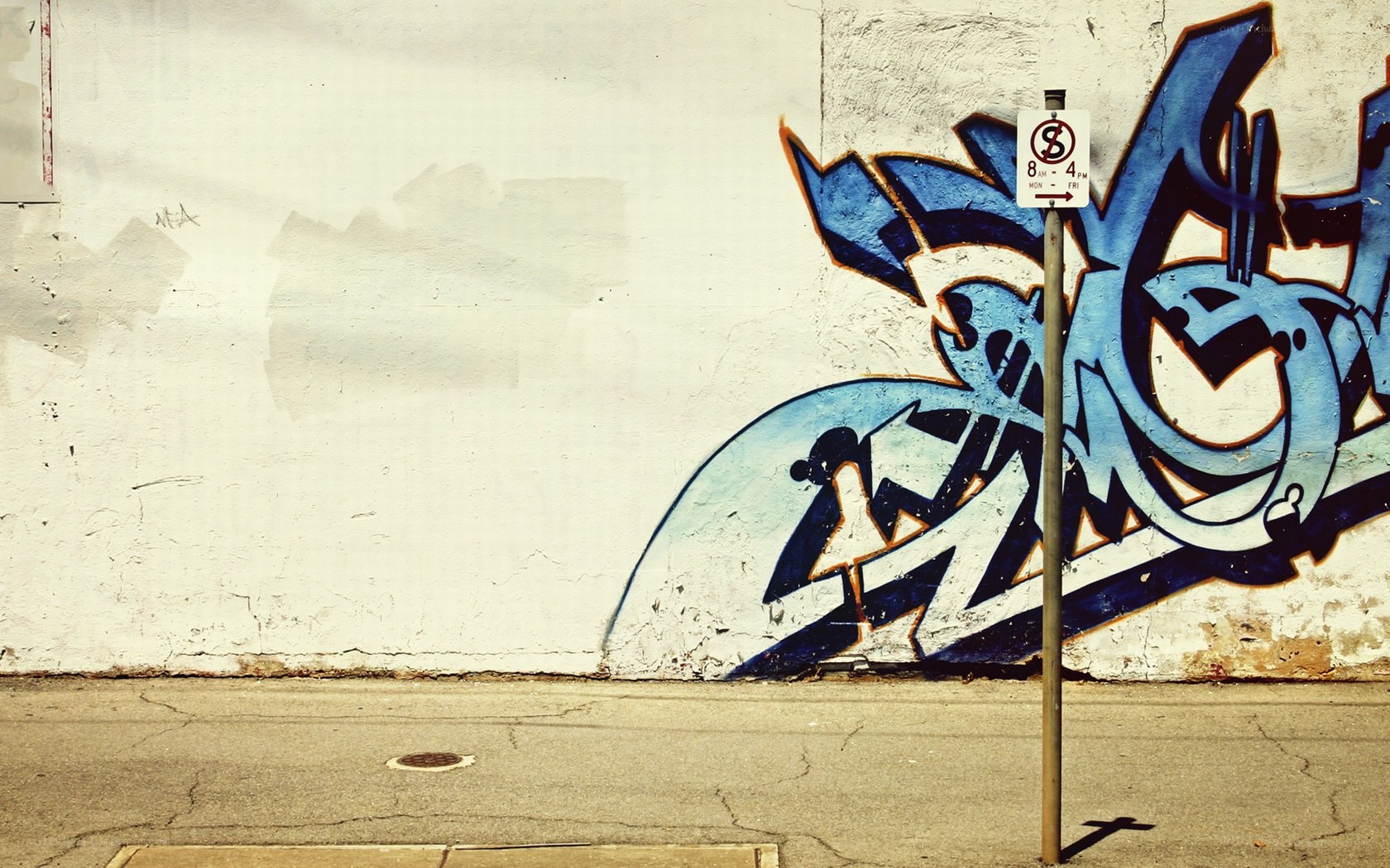 Graffiti on a city wall