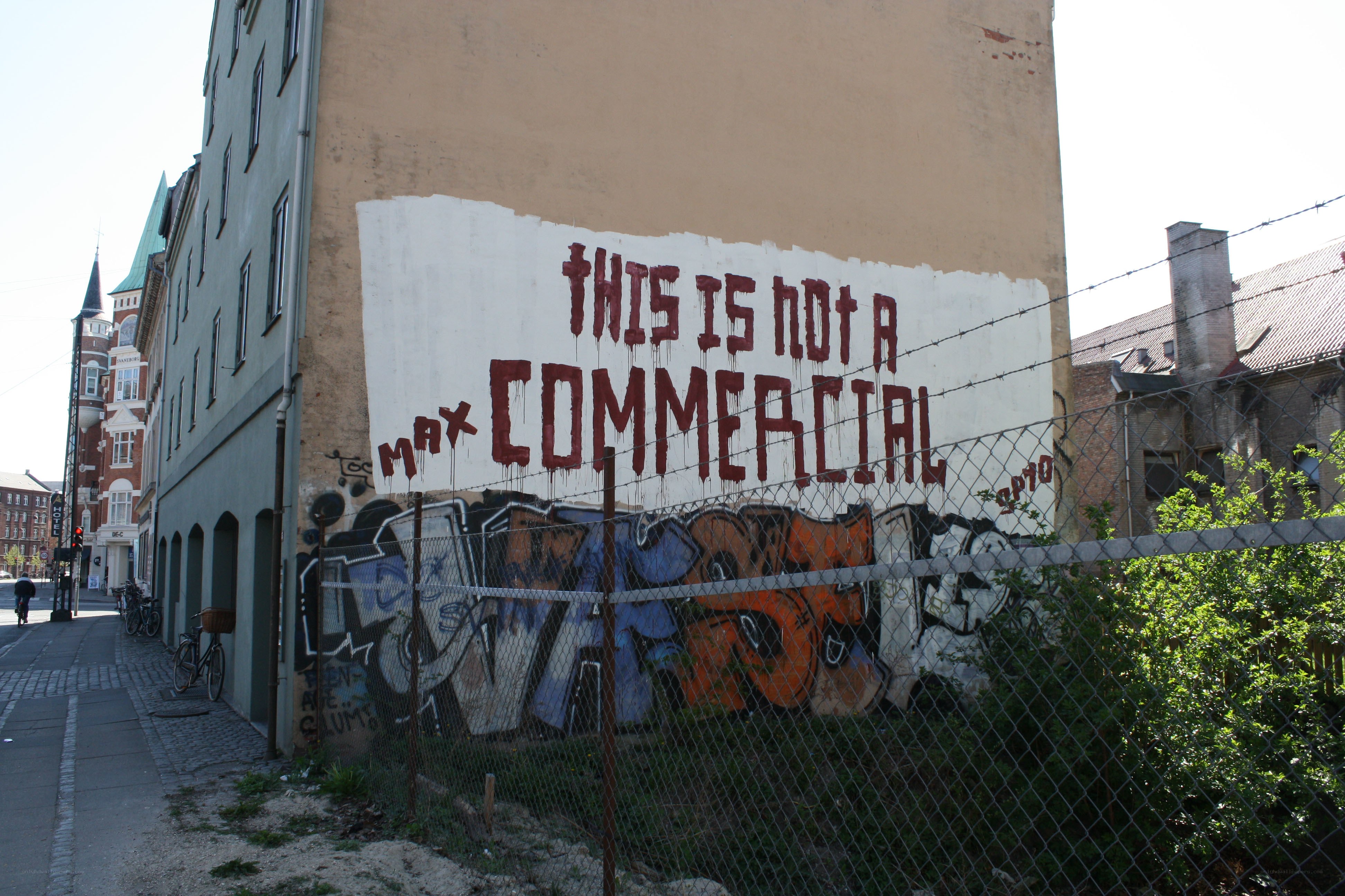 Graffiti on a city wall