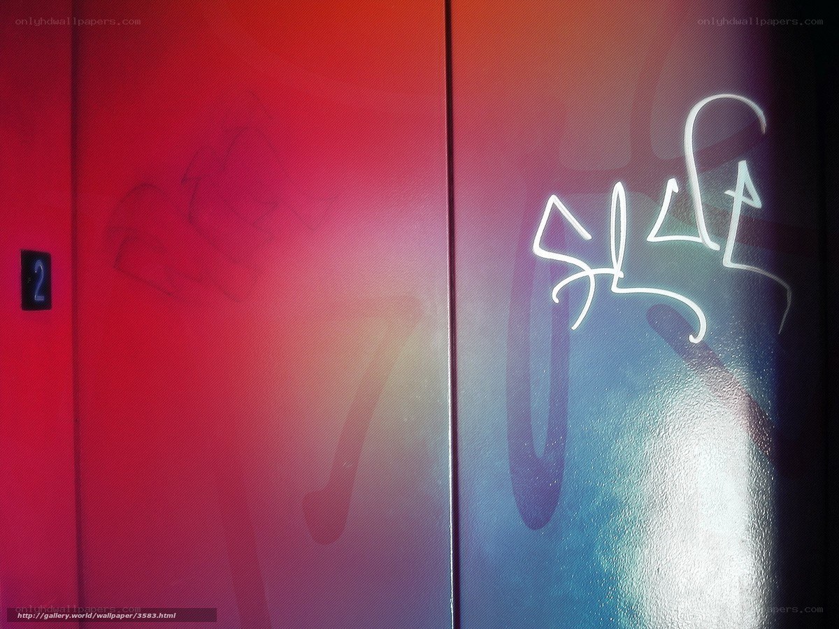 Graffiti on a colorful wall