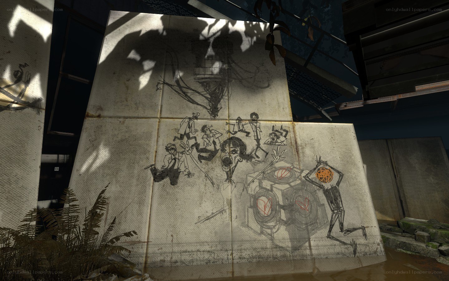 graffiti on a concrete wall