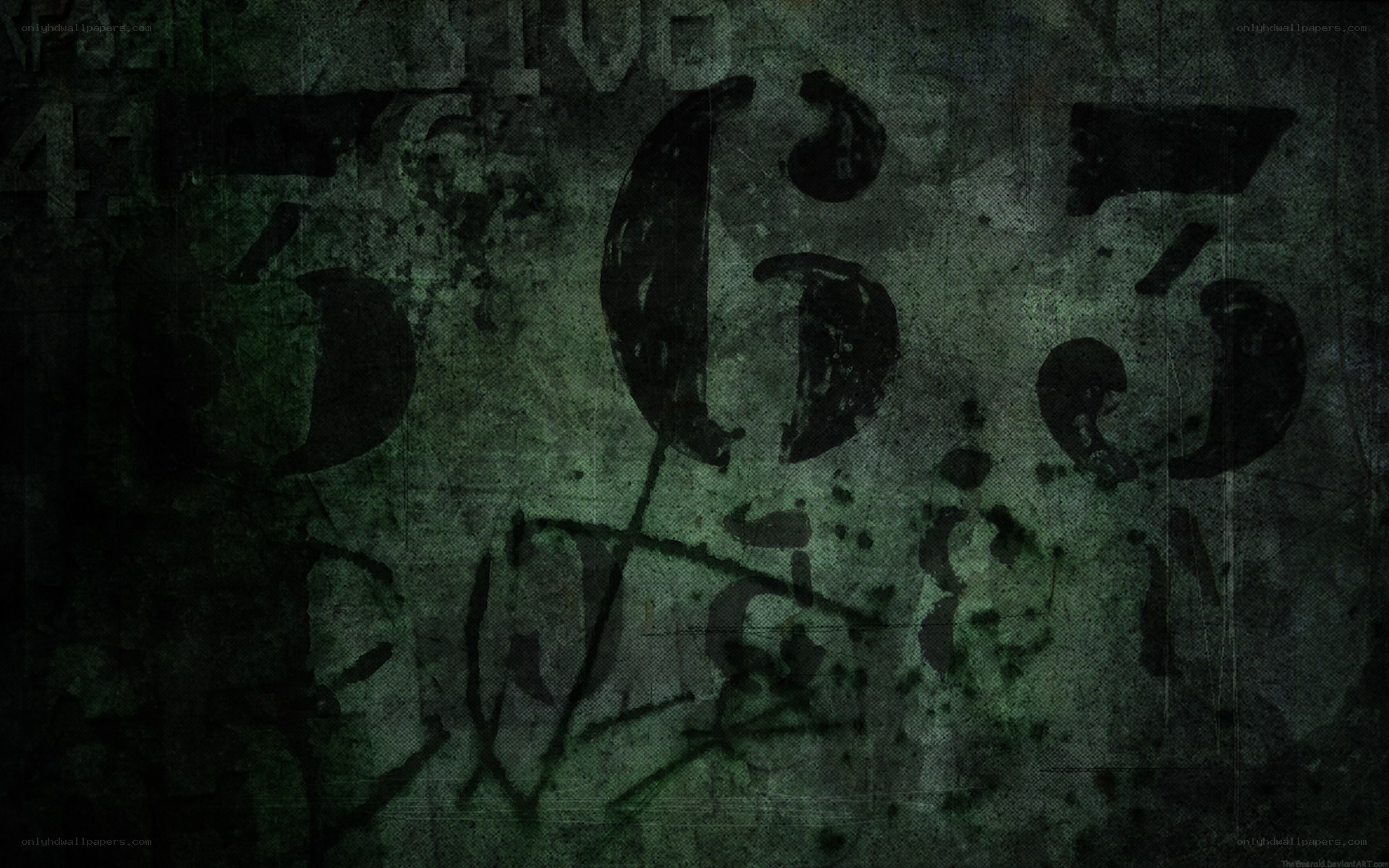 graffiti on a dark wall