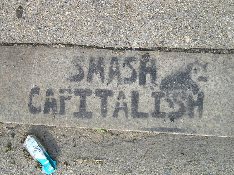 graffiti on a sidewalk