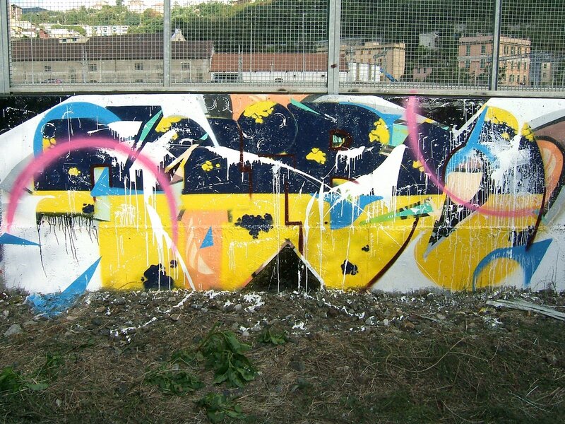 graffiti on a wall