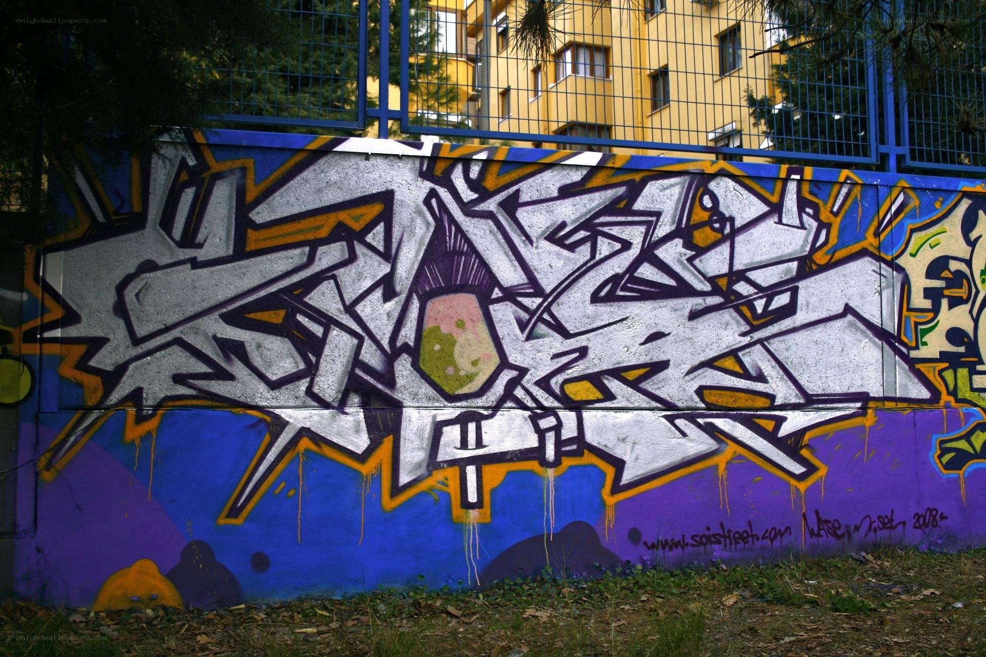 graffiti on a wall