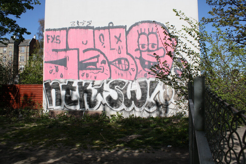 graffiti on a wall