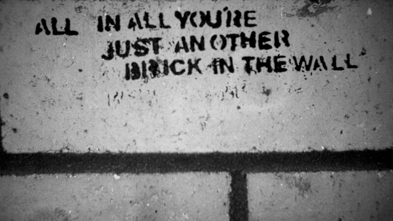 Graffiti on a Wall — Black, Dystopian