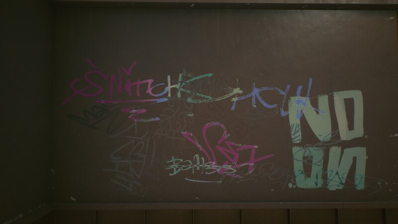 Graffiti on a Wall — Brown