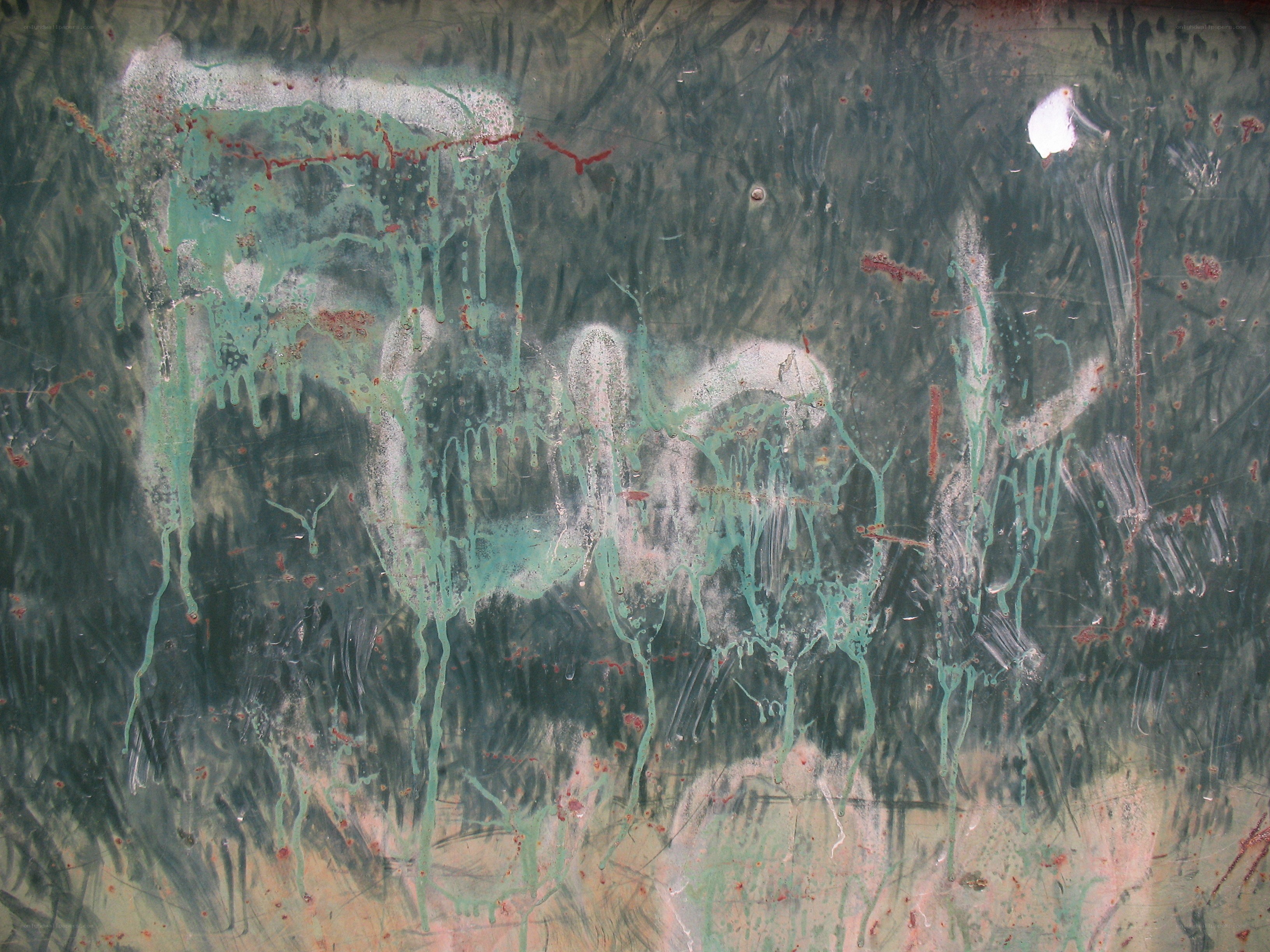 graffiti on a weathered surface