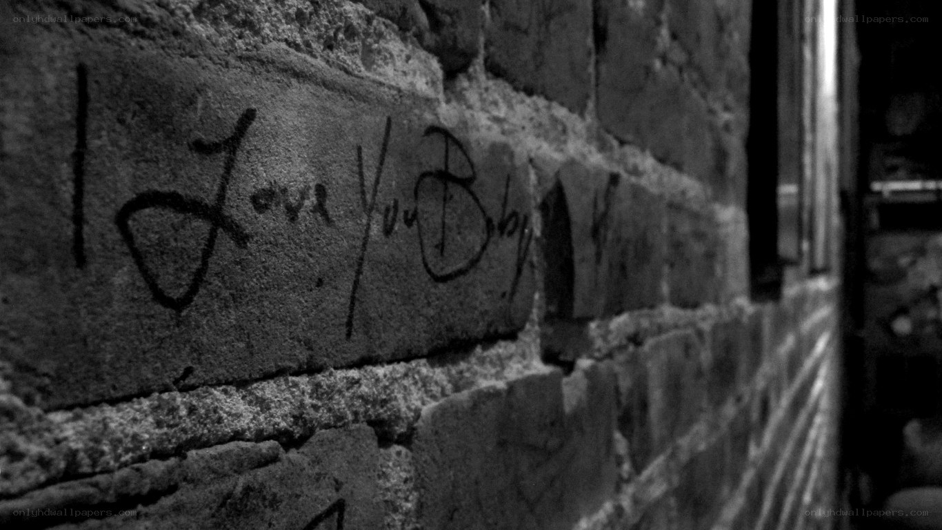 graffiti on brick wall
