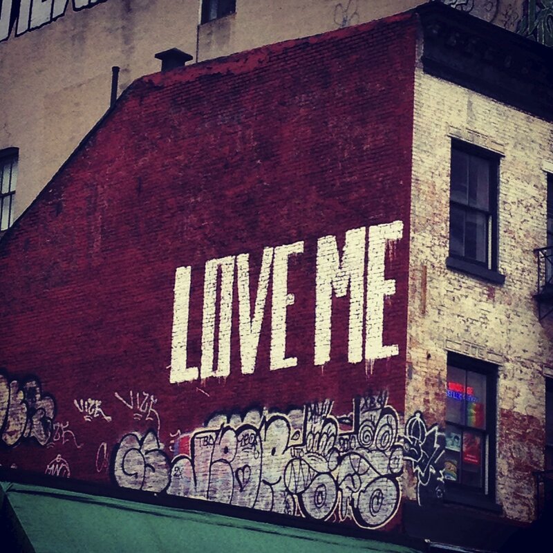 Graffiti on Brick Wall — Red, Urban, Afternoon