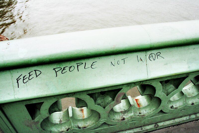 Graffiti on Bridge Railing