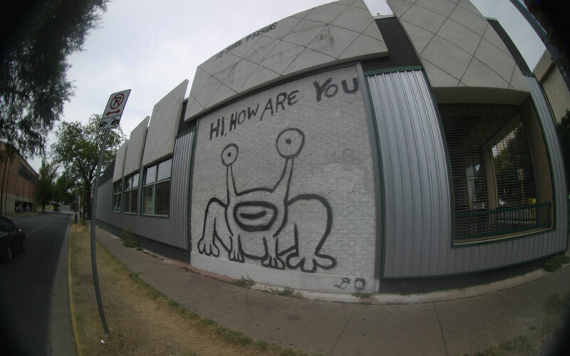 graffiti on building wall