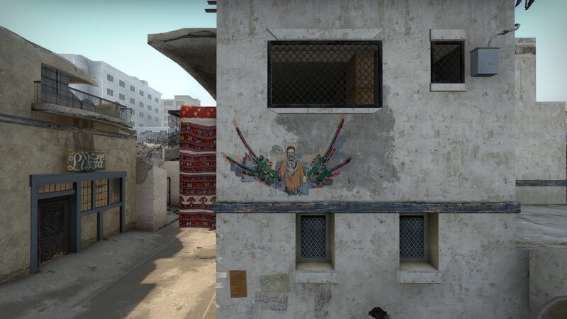 Graffiti on Building Wall — Gray