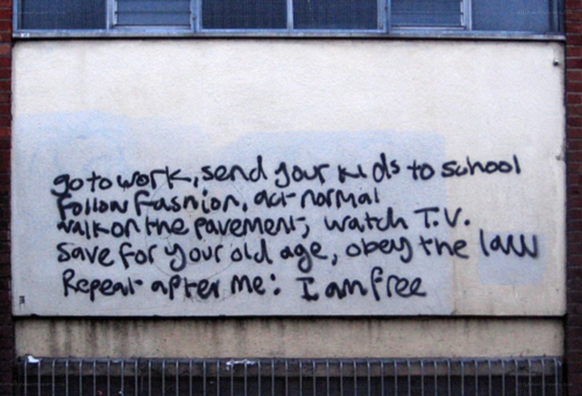 graffiti on building wall
