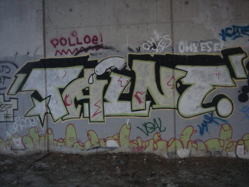 graffiti on concrete wall