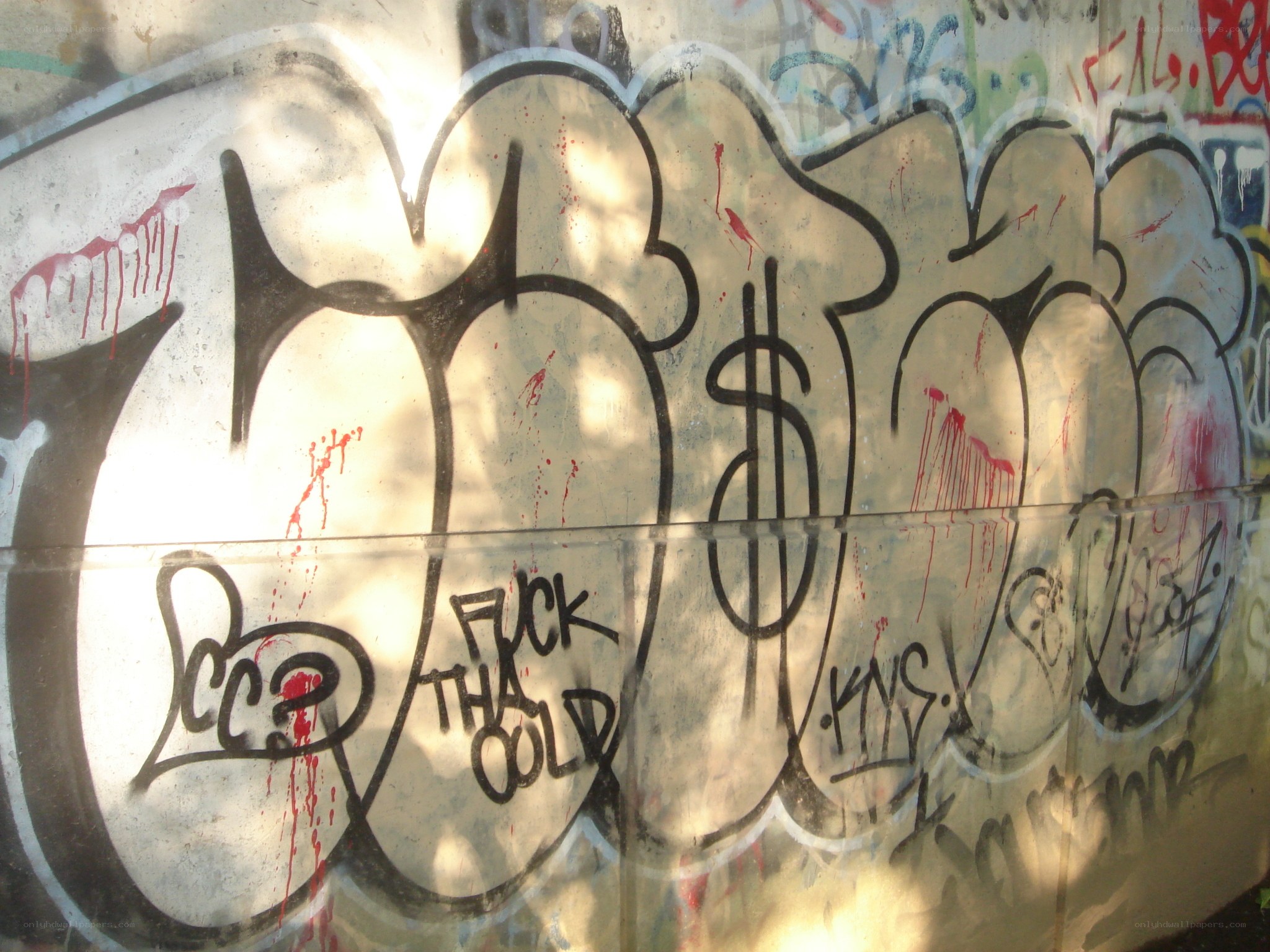 graffiti on concrete wall