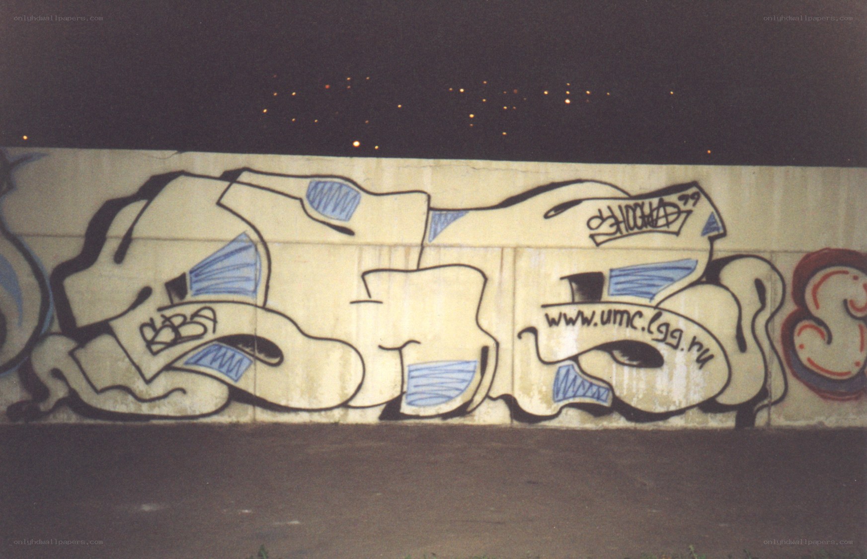 graffiti on concrete wall