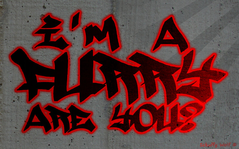 Graffiti on Concrete Wall — Black