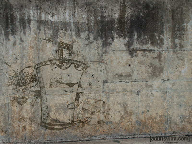 Graffiti on Concrete Wall — Gray, Gritty