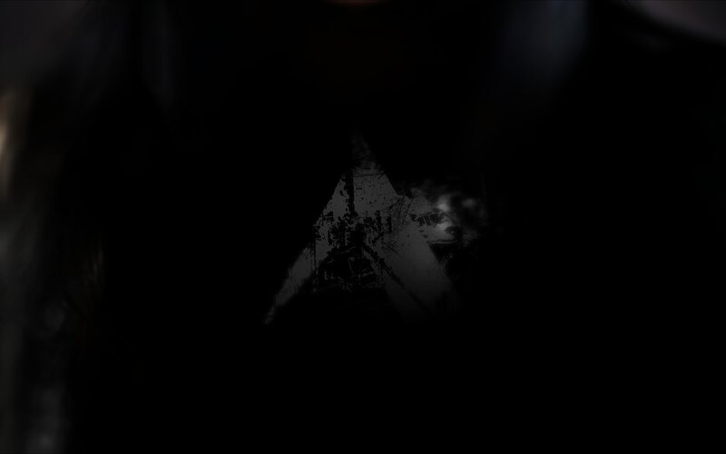 Graffiti on Dark Wall — Black