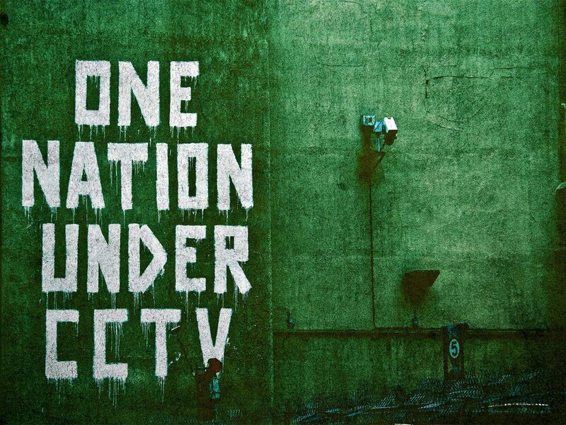 Graffiti on Green Wall