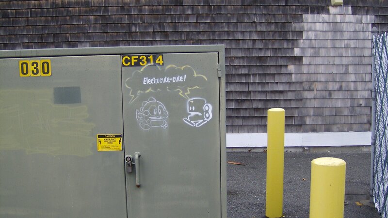 graffiti on utility box