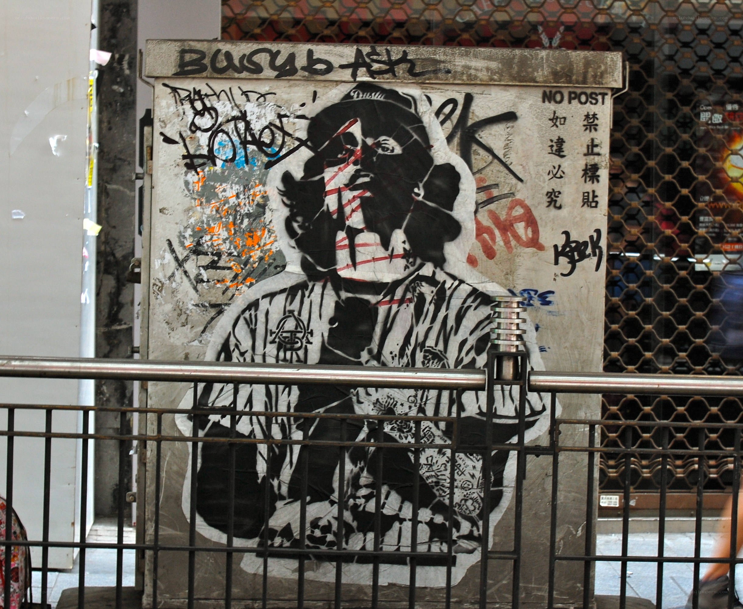 graffiti on utility box