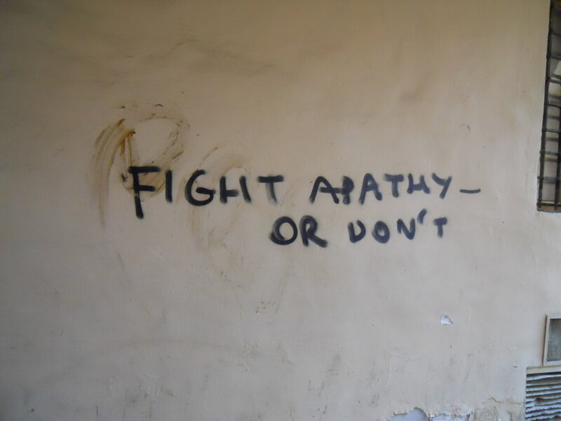 Graffiti on Wall — Beige