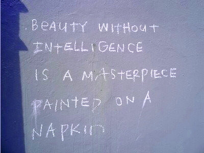 Graffiti on Wall — Gray