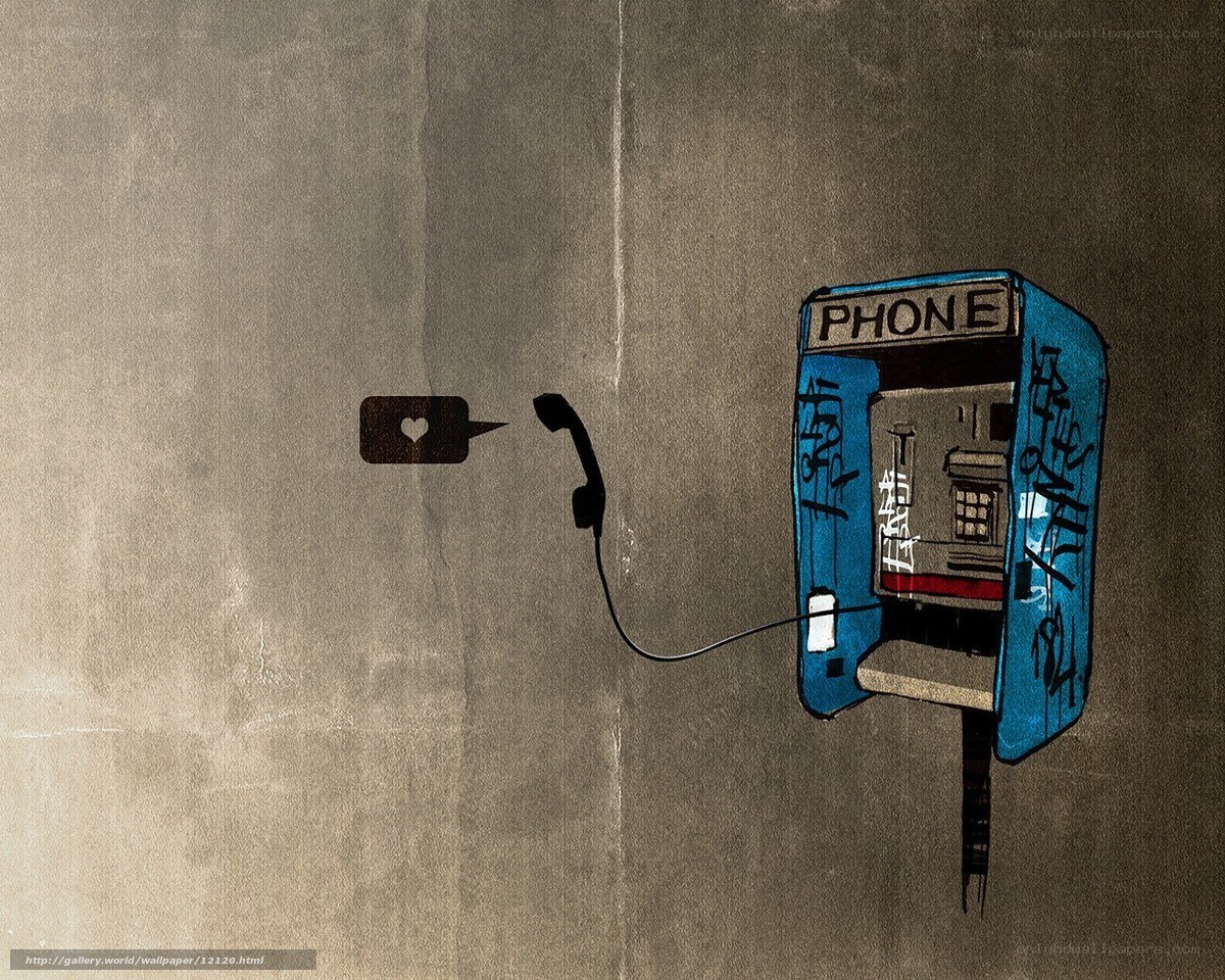 graffiti phone booth art