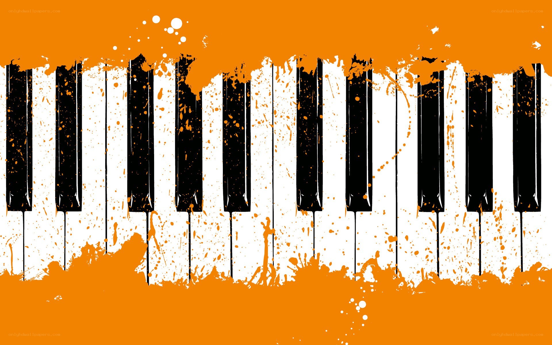 graffiti piano keys art