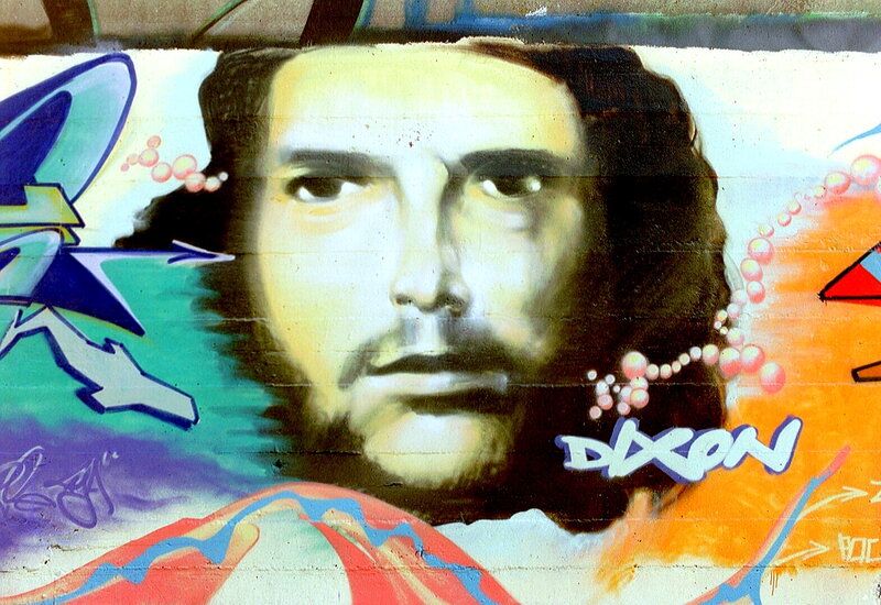 Graffiti Portrait of Man — White