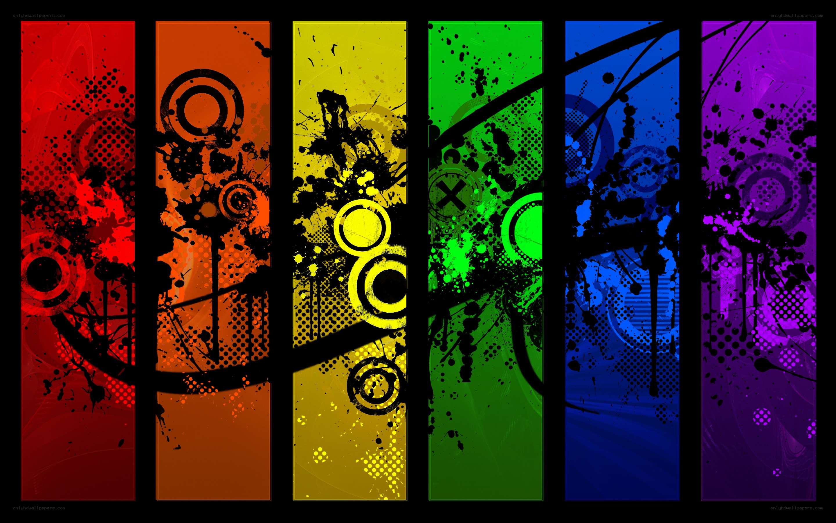 graffiti rainbow stripes