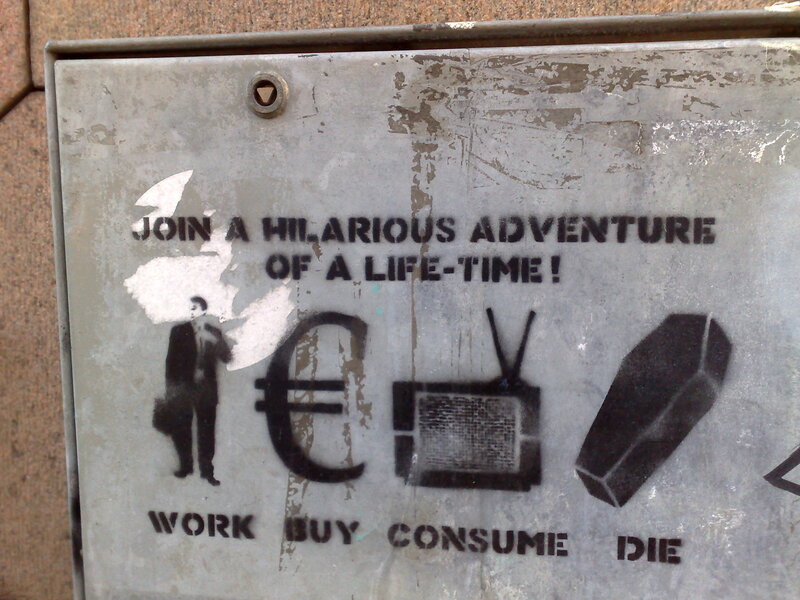 graffiti street art message